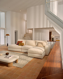 Alea 5-местный модульный диван с правым шезлонгом и съемным чехлом 340 см