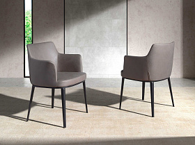 Стул 4112/A209 тканевый с черной стальной конструкцией