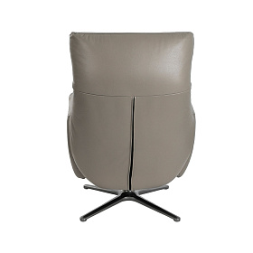 Вращающееся кресло 5092/KF-A001-M5655 кожаное с откидной спинкой