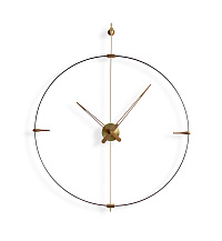 Часы настенные Mini Bilbao Premium Brass - Walnut