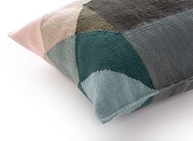 Подушка Diamond 50x50 Nude-Petrol