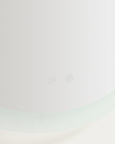 Овальное зеркало для ванной Mervi со LED подсветкой и защитой от запотевания 80 x 50 см