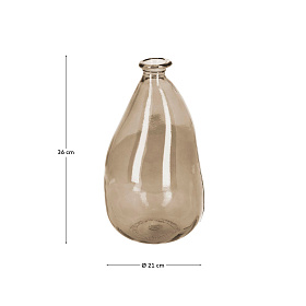 Ваза Lhad коричневое стекло 36 см