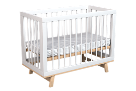Кроватка для новорожденного Lillaland - модель Lilla Aria белая/дерево
