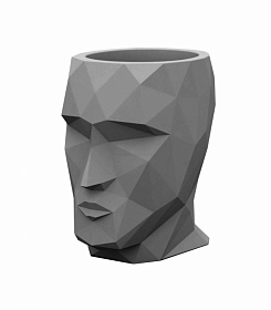 Кашпо Adan матовое антрацит 50x68x70