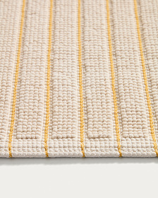Хлопковый коврик для ванной Merade с желтыми полосками, 50 x 80 см