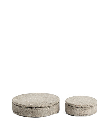 Декоративная каменная шкатулка Mirani Ø 23 см