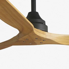 Вентилятор ALO DC Ш1520MM черный / древесный 3 PALAS