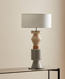 Настольная лампа Kitta Ponn латунный металл, белый абажур 801011/40