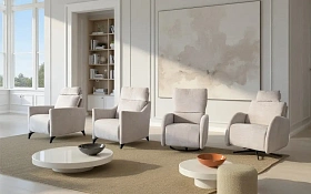 Кресло-реклайнер поворотное Litto Emily E Star Swivel Base