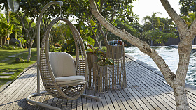 Подвесное кресло Heri OFF WHITE с основанием 2900