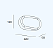Уличный настенный светильник Basic Oval IP66 E27 15W Серый