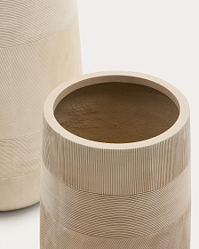 Набор из 2 кашпо Tival из песчаника бежевого цвета Ø 45 см