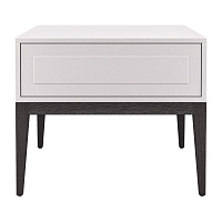 Приставной столик MARBELLA шпон ореха W, матовый серо-бежевый лак