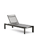 Canutells Алюминиевый шезлонг с черной отделкой
