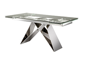 Раздвижной обеденный стол Mika 160/220 см сталь