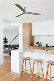 Вентилятор RUDDER L Ш1320mm белый / белый ясень 3 PALAS