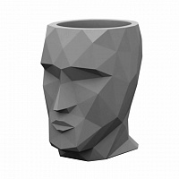 Кашпо Adan матовое антрацит 41x30x42