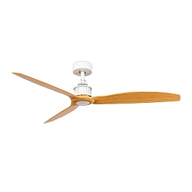 Just Fan M Белый/светлый деревянный вентилятор DC 