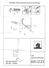 BR06845 Настенный светильник DAROCA