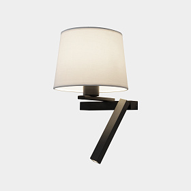 Настенный светильник Hall Slim Screen Left LED E27 17.4W 2700K ON-OFF черный 150lm