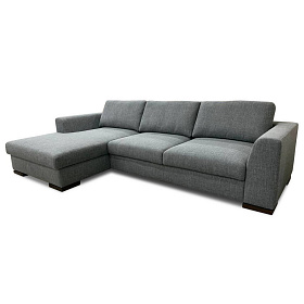 Угловой диван-кровать Punta Dream ткань кат. 3 col. Gunny MG 996, legs dark walnut