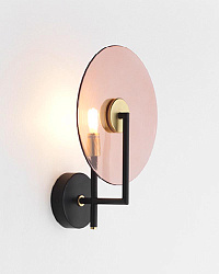 Бра Erto + стеклянный диск 1223 Цвет Pink