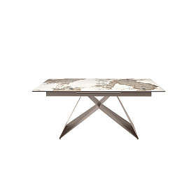 Раздвижной обеденный стол 1114/MC2207DT из мраморной керамики