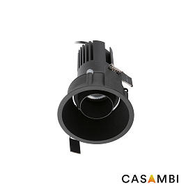 Встраиваемый светильник TULIPA DOWN ORI 15W 4000K CRI90 24° черный CASAMBI