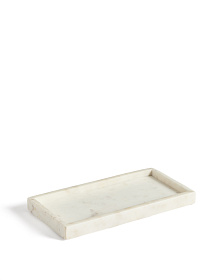 Поднос Serela из белого мрамора 35 x 18 см
