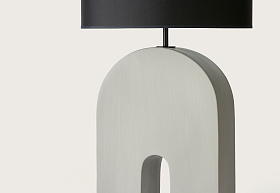 Настольная лампа Home черный металл + черный абажур 801021/46