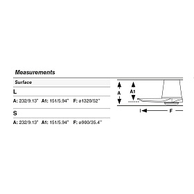 Потолочный вентилятор HEYWOOD TUB S Ш900 белый/сосна 3P LED 10W TUYA