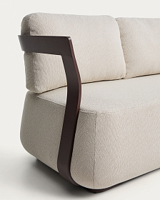 Уличный 3-х местный диван Tamaris из алюминия коричневого цвета, 217 см