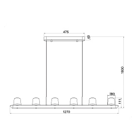9436 Люстра подвесная ALABASTRO