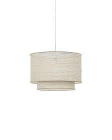 Абажур для потолочного светильника Mariela из льна бежевого цвета Ø 40 x 34