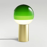Настольный светильник Dipping Light M зеленый-латунь