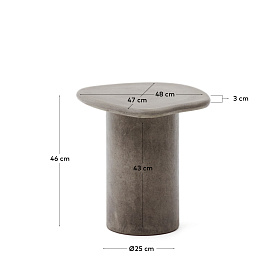 Приставной столик из цемента Macarella 48 x 47 см