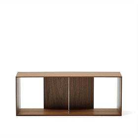 Litto Большой стеллаж из шпона орехового дерева 101 x 38 см