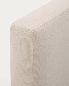 Кровать Blok бежевая со съемными чехлами под матрас 180 х 200 см