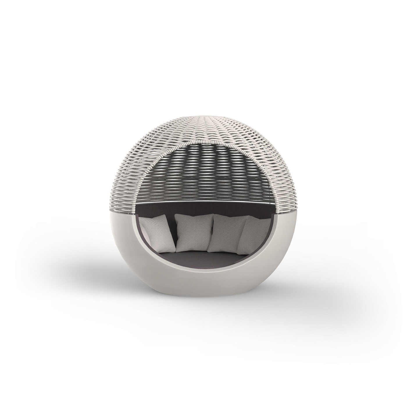 Кровать Ulm Noom c плетеным навесом