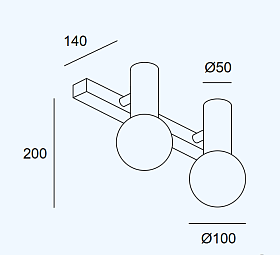 Бра для ванной Mist Double 05-8338-21-F9