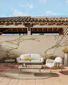 Уличное кресло Joncols из алюминия цвета таупе