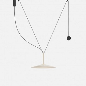 Люстра Milana Contrapeso 47 с противовесом белая