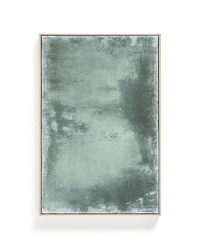 Абстрактная картина Selnar зеленая 60 x 90 см