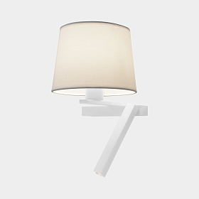 Настенный светильник Hall Slim Screen Left LED E27 17.4W 2700K ON-OFF белый 150lm