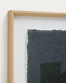 Картина Veluni из переработанной бумаги разноцветная 60 x 90 см