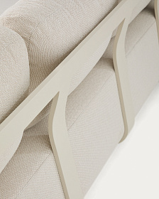 Уличный 3-х местный диван Tamaris из алюминия цвета экрю, 217 см