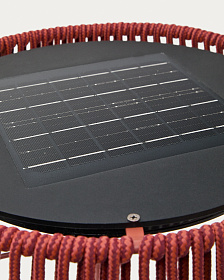 Уличный торшер Aldet на солнечной батарее с терракотовым шнуром Ø46 см