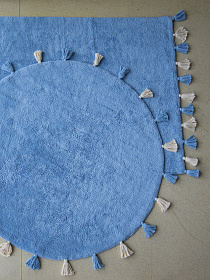 Хлопковый ковер Lillaland COLORFUL BLUE D140