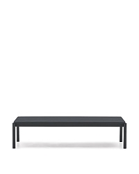 Журнальный столик Sorells из серого алюминия 63 x 149 см